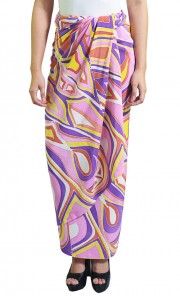 Abstract Pareo in Dark Purple