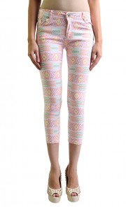 Tribal Printed Pants in Pink