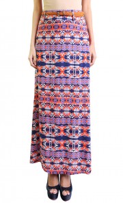 Venice Maxi Skirt in Navy