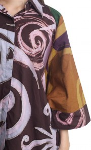 Tapestry Pua Cotton Shirt Fay in Brown