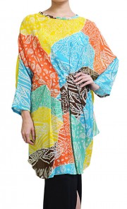 Multicolour Tapasery Pua Chiffon Top 