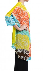 Multicolour Tapasery Pua Chiffon Top 