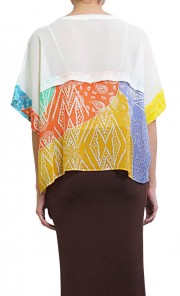 Chiffon Color Block Pua Top 