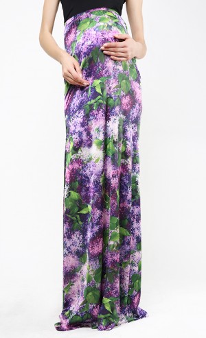 Satin Skirt in Print