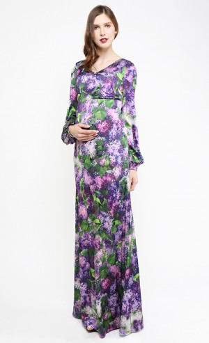 Satin Dress in Print