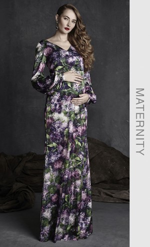 Satin Dress in Print