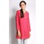 Plain Chanderi Silk Kurti in Pink