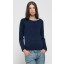 Basic Raglan Sleeved Sweater in Navy
