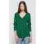 Grace Slub Cardigan in Green