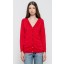 Basic Cotton Cardigan in Red