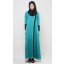 Mona Jubah in Teal Green and Black