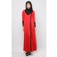 Rosa Jubah in Red and Black