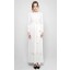 Tie Front Kurta Dress in White