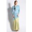 Perlina Layered Kurung in Blue