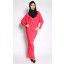 Latifa Jersey Draped Dress in Pink