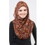 Voila Maxi Scarf in Orange Butterfly