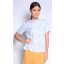 Lara Paisley Top in White and Blue