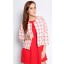 Twig Blazer in White and Red