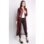 Long Chiffon Kimono Cardigan in Maroon