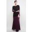 French Lace Kurung Set in Dark Purple