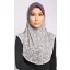Express Iha Multi Colour Hijab with Purple Awning