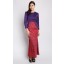 Jade Batik Dress in Purple and Batik Red