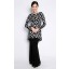 Midi Kurung in Black and White