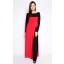 Princess Cut Jubah in Black and Red
