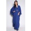 V-Neckline Kaftan with Beads in Royal Blue