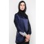 Trysha Half Kaftan Top in Midnight Blue