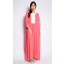 Embroidered Sleeves Kaftan in Dark Pink