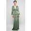Jacinta Kurung Set in Olive Green
