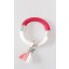 Titania Tassel Bracelet in Fuschia and White 