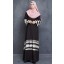 Lagenda A-Line Abaya with Crystal Trims in Black