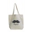 Bonjour Moustache Tote Bag
