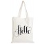 Hello Font Tote Bag
