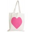 Heart Pink Tote Bag