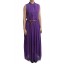 Pleated Maxi Dress in Purple