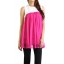 Chiffon Structured Flowy Top in Hot Pink