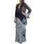 Batik Chiffon Cardigan and Pareo Set in Black