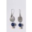 Sedar Earrings in Blue Agate