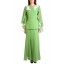 Jovvy Cape Kurung in Lime Green
