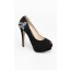 Ninie Encrusted Heel Pumps in Black
