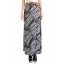 Asymmetrical Hem Maxi Skirt in Black