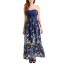 Butterfly Garden Maxi Dress in Navy