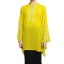 Lemon Yellow Chiffon Pua Kurta Top 