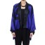 Tom Abang Saufi Satin Kimono Cardigan in Purple & Black 