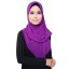ASRA Plain Shawl in Royal Purple