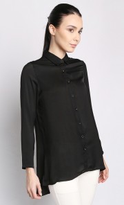 Long Sleeved Blouse in Black