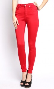 Noc Pop Gelato High Pants in Fiery Red
